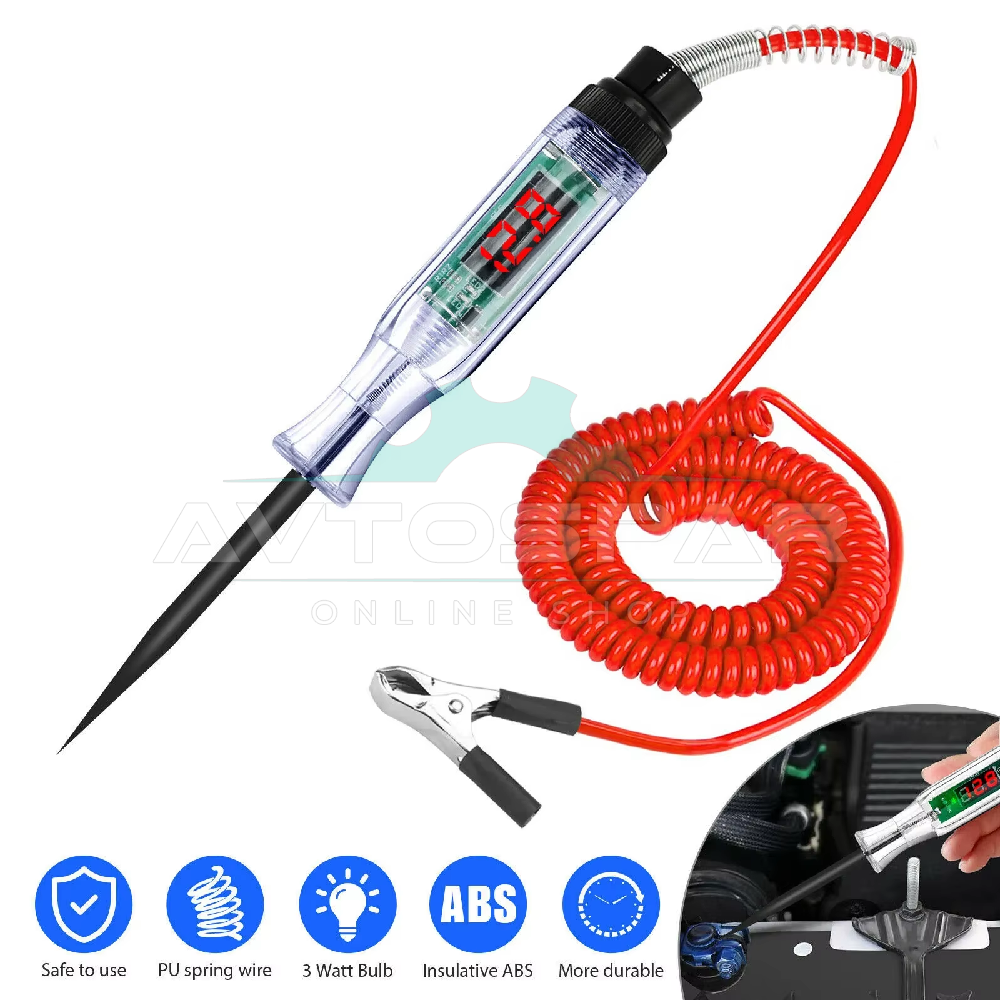 ციფრული მანქანის ტესტერი 6, 12, 24V 85999