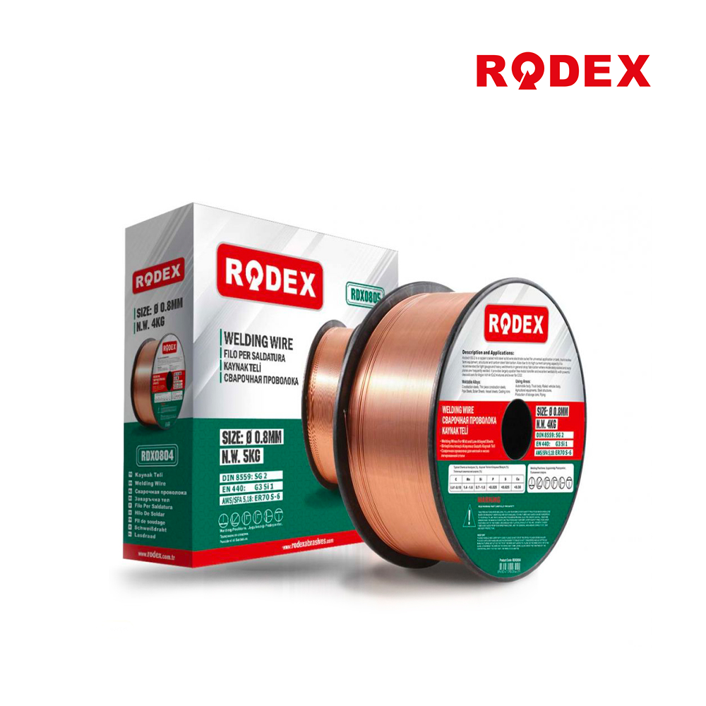 შედუღების მავთული 0.8mm 5kg RODEX RDX0805