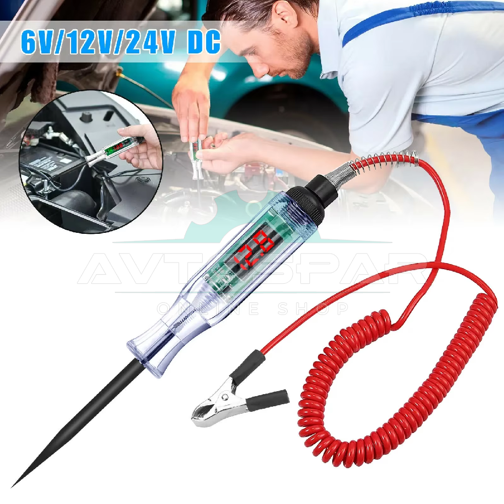 ციფრული მანქანის ტესტერი 6, 12, 24V 85999