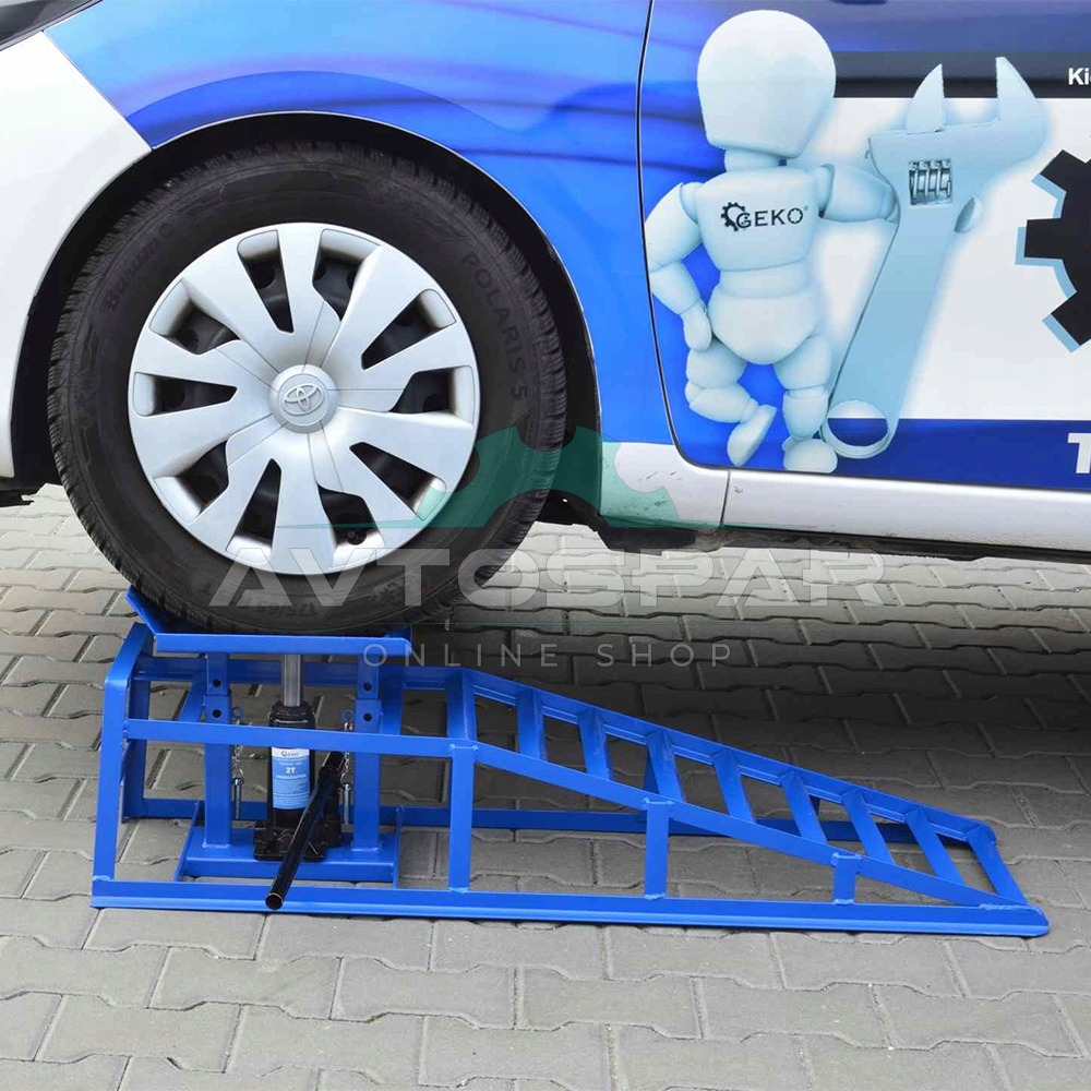 რკინის ჰიდრავლიკური პანდუსი 3TON დომკრატით (წყვილი)