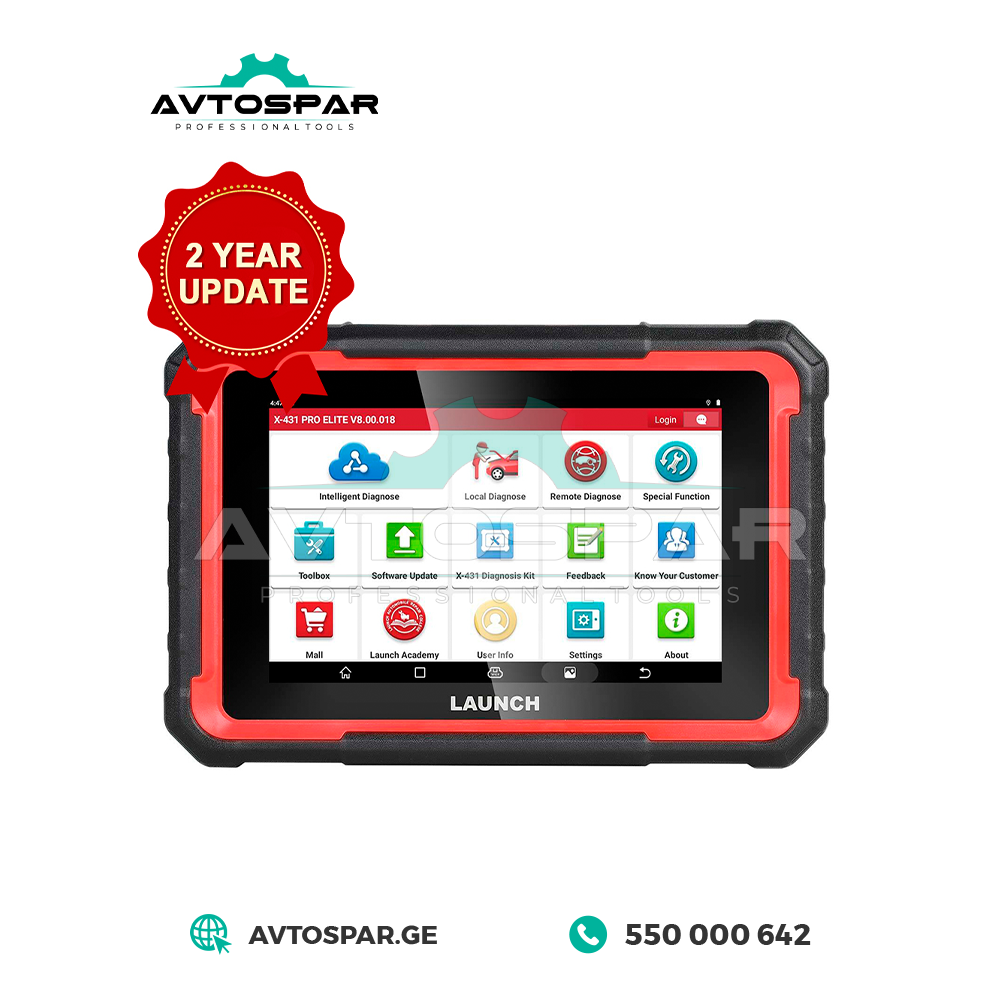 OBD2 დიაგნოსტიკური სკანერი Launch X431 PRO ELITE