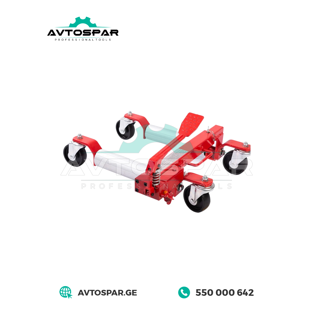 ჰიდრავლიკური ეტლი მანქანების გადასაყვანად