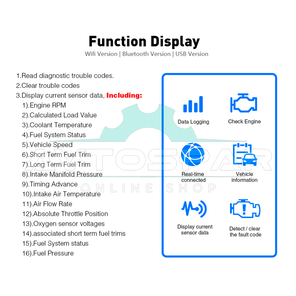 დიაგნოსტიკური სკანერი OBD2 ELM327 v1.5 (ჩიპსეტი PIC18F25K80, 2 პლატა)