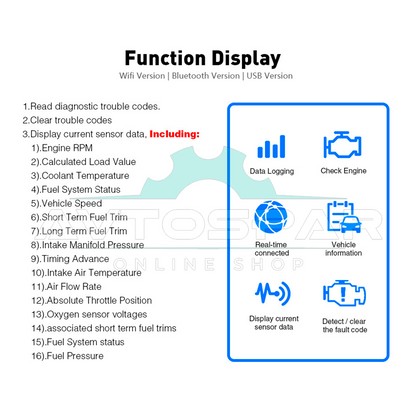 დიაგნოსტიკური სკანერი OBD2 ELM327 v1.5 (ჩიპსეტი PIC18F25K80, 2 პლატა)