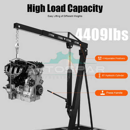 მანქანის ძრავის ამოსაღები 2TON Autoking 55,5KG