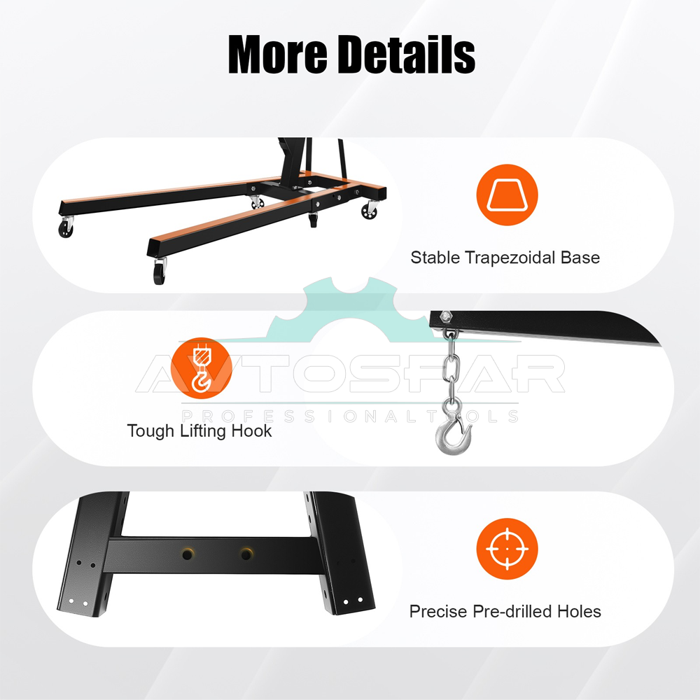 მანქანის ძრავის ამოსაღები 2TON Autoking 55,5KG