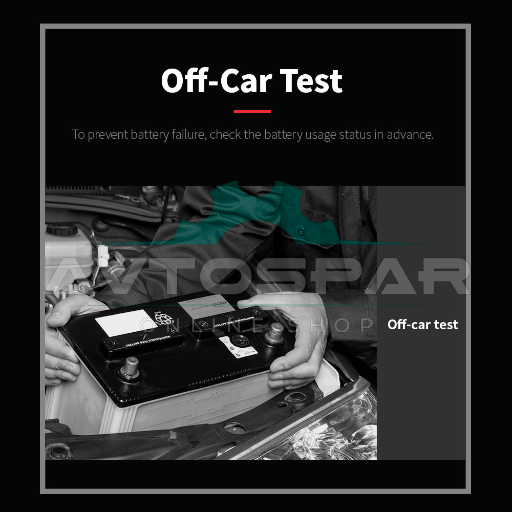 აკუმულატორის ტესტერი 6/12/24V Kingbolen BM550