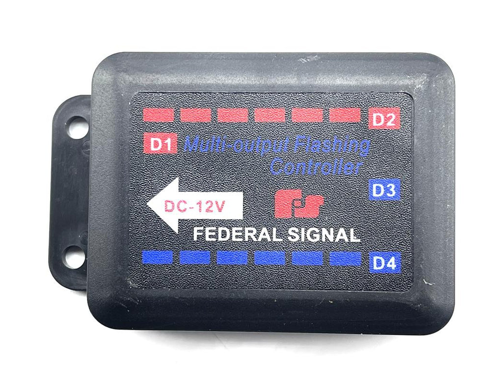 მრავალფუნქციური ციმციმა (წითელი-ლურჯი) 8x4 LED